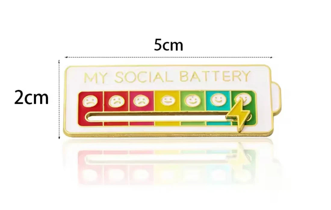 Pin Batería Social - Effectively avoid social awkwardness