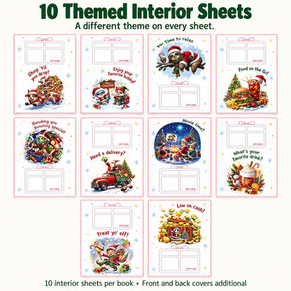 Christmas Gift Card Book, Spiral Bound for Holiday Gift Giving