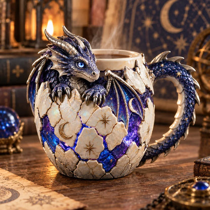 ⏳ Last Day 50% OFF – 🐉 Sculpted Dragon Mug Collection | 6 Fantasy Realm Designs with Raised 3D Dragon Details ☕