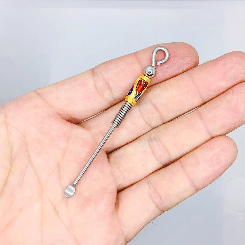 Handmade Stainless Steel Keychain(Free handmade ear pick with purchase)