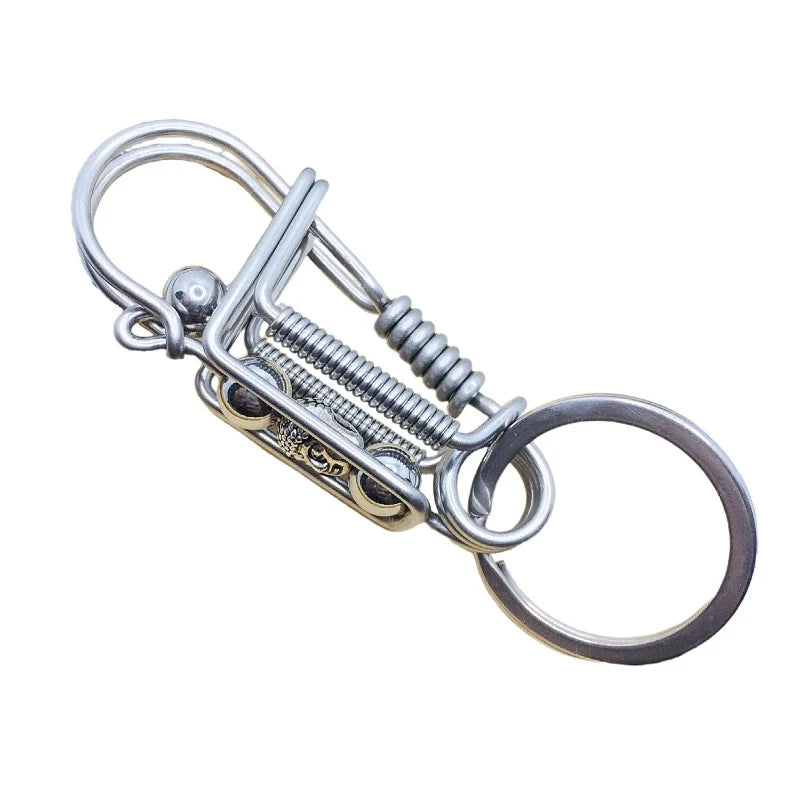 Handmade Stainless Steel Keychain(Free handmade ear pick with purchase)
