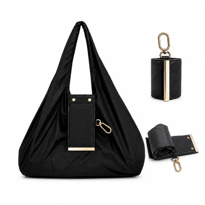 Foldable Travel Tote Bag Keychain（It can be super folded, the size of a coin purse）