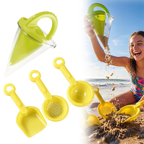 ✨ 🔥 Drippy Sand Castle Maker and Spilling Funnel Sand Toy ✨ Professional Sand Castle Building Kit（❤️Three sand-digging tools will be given away❤️）
