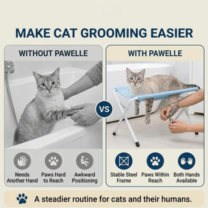 Cat Bath Stand | Hanging Anti-Claw Hammock with 8 Holes