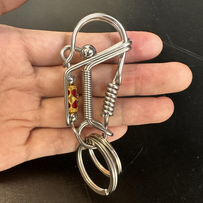 Handmade Stainless Steel Keychain(Free handmade ear pick with purchase)