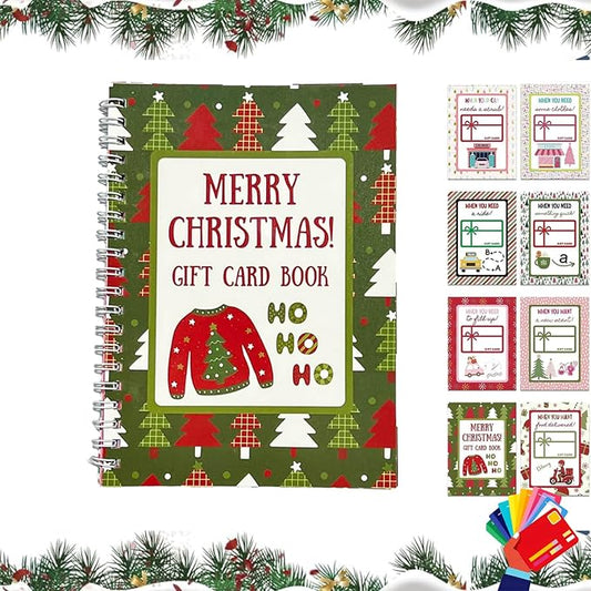 Merry Christmas! Christmas Gift Card Book (Buy 1 Get Free 1)