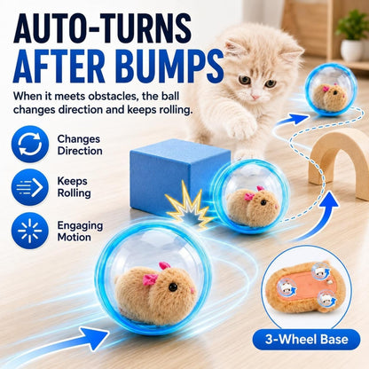 ✅ 2026 New Self-Rolling Interactive Cat Ball ✨