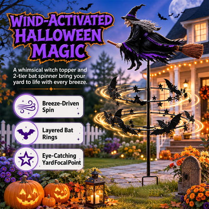 Halloween Enchanted Witch Garden Wind Spinner