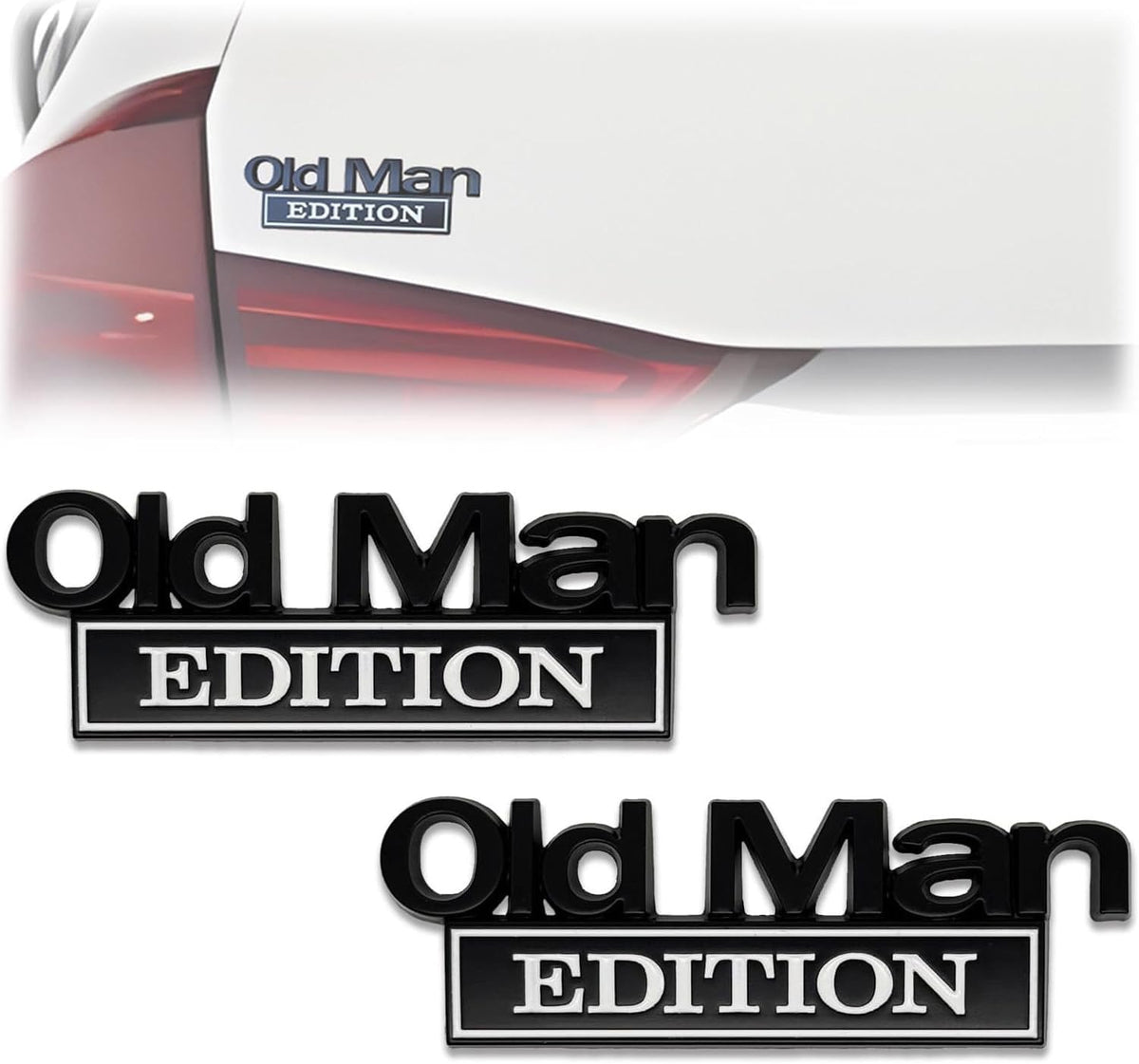 Old Man 👴 Edition Car Emblem