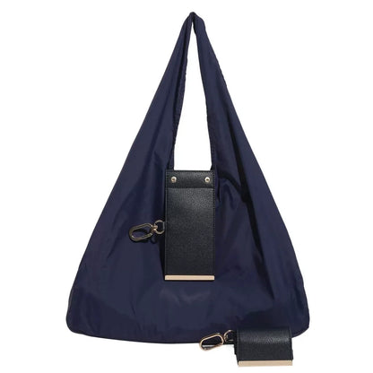 Foldable Travel Tote Bag Keychain（It can be super folded, the size of a coin purse）