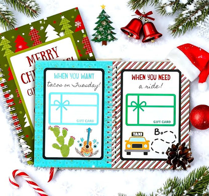 Merry Christmas! Christmas Gift Card Book (Buy 1 Get Free 1)