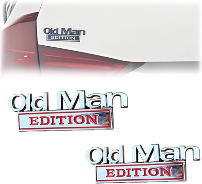 Old Man 👴 Edition Car Emblem