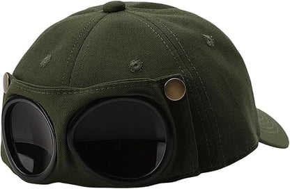 Aviator Hat Summer Glasses Peaked Cap