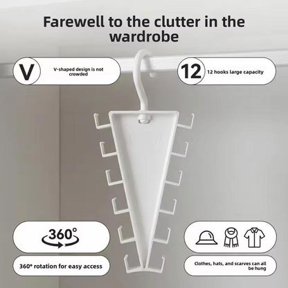 🎁 Multi-Functional V-Shaped Double Sided Hanger Storage Rack ✨