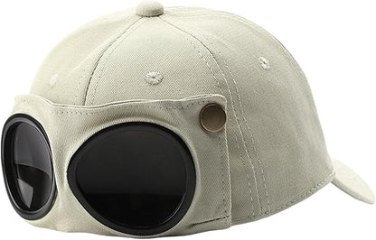 Aviator Hat Summer Glasses Peaked Cap