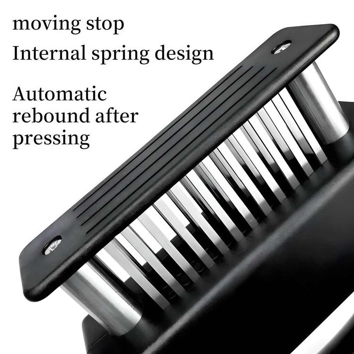 🥩 Meat Tenderizer with 48 Stainless Steel Ultra Sharp Needle Blades