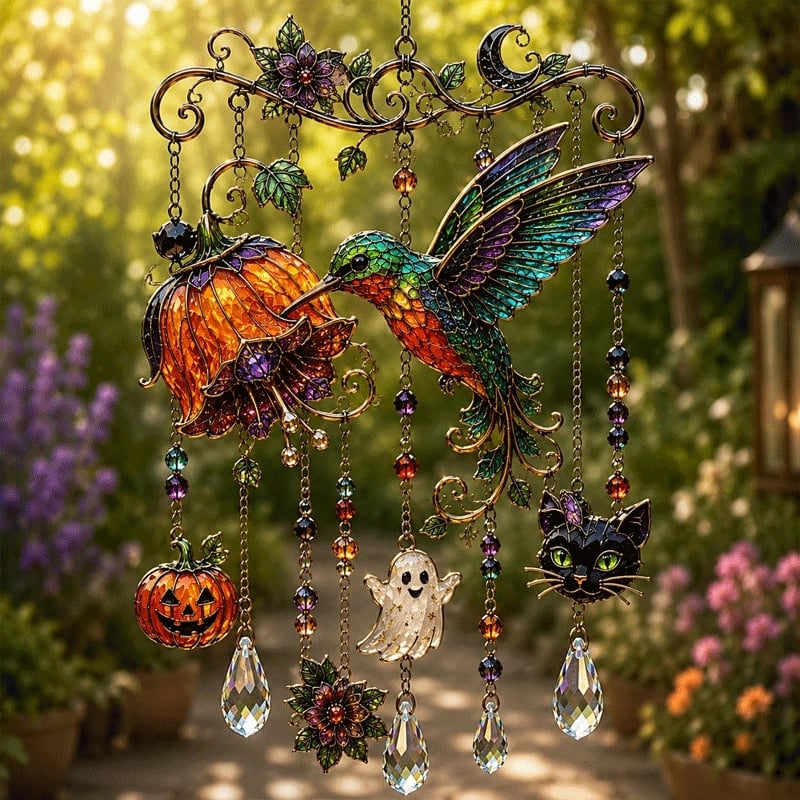 🔥Halloween Suncatcher Wind Chime👻