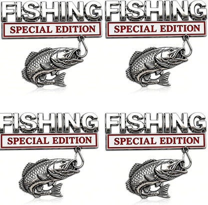 Fishing Special 🎣 Edition Premium 3D Metal Vehicle Emblem Badge