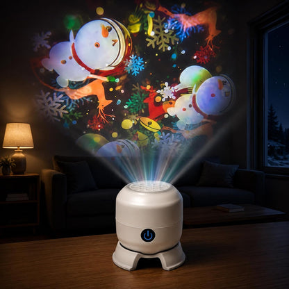 🔥 Dynamic Rotating LED Projector Light 🔥 360° Rotating Ocean Wave Night Light