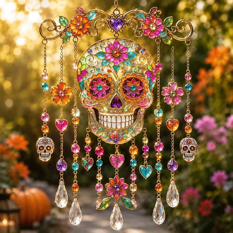 🔥Halloween Suncatcher Wind Chime👻