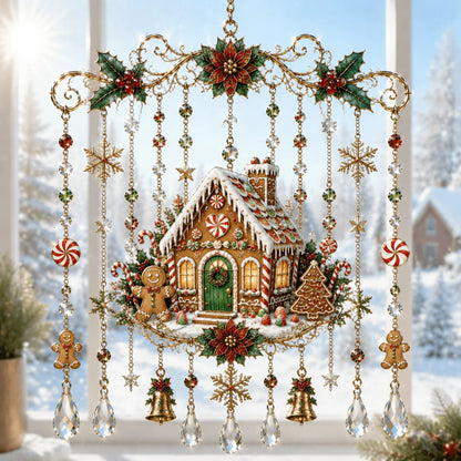🔥Handmade Christmas Stained Glass Window Hanging🔥