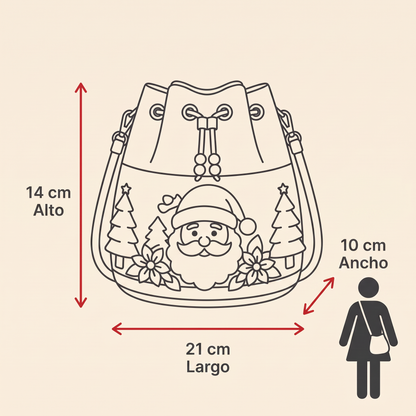 Hand-Knitted Christmas Bag